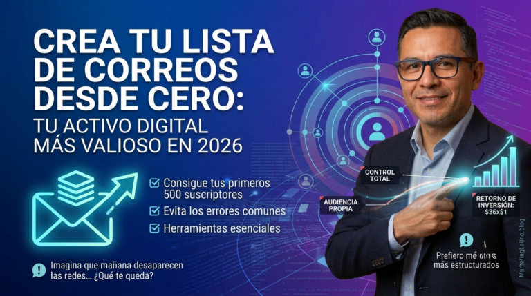 Guía paso a paso para crear una lista de correos electrónicos desde cero en 2026
