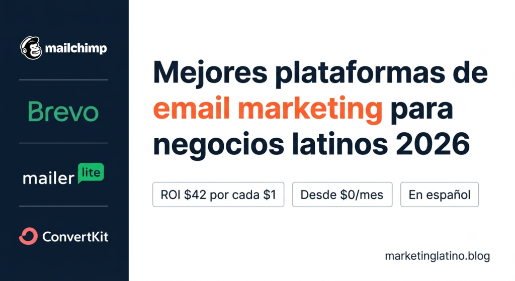 Comparativa de las mejores plataformas de email marketing en español para negocios latinos pequeños en 2026