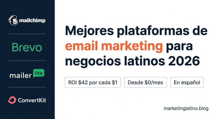 Comparativa de las mejores plataformas de email marketing en español para negocios latinos pequeños en 2026