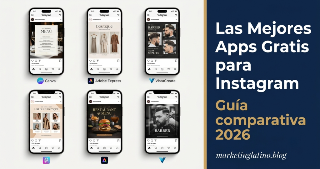 Comparativa de herramientas gratuitas para diseñar posts de Instagram para negocios latinos en 2026